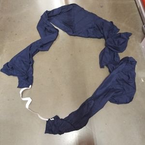 Navy blue twin size "magic bed skirt"